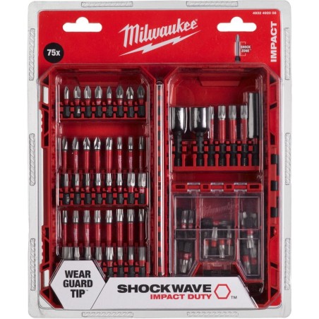 Milwaukee Shockwave Bitsæt 75 stk
